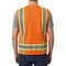 Zfeel Mesh High-Visibility Safety Vest, Zip Closure, Multi-Pocket, Neon Orange & Yellow, Pack of 6